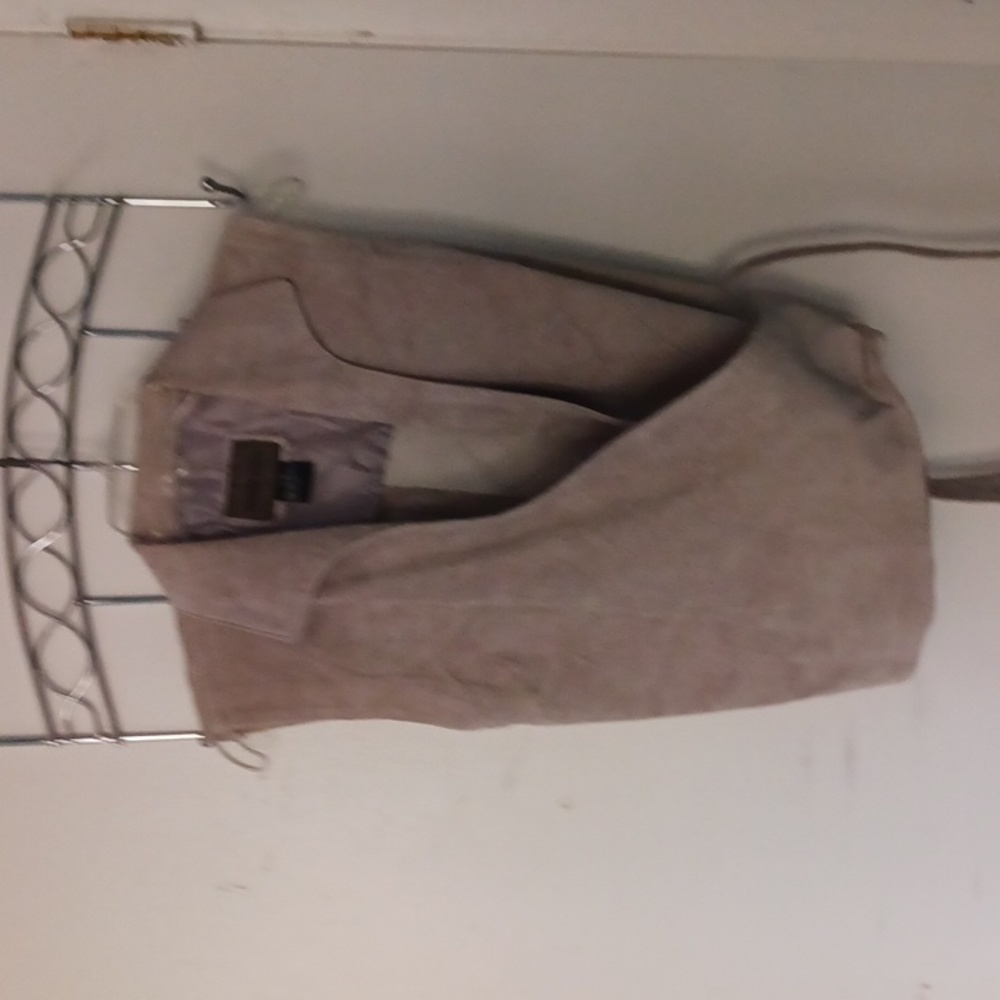 Brandon Thomas suede wrap vest